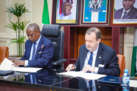 Nigeria U.S. corruption proceeds agreement signing