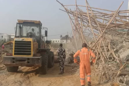 Lekki building collapse rescue operation