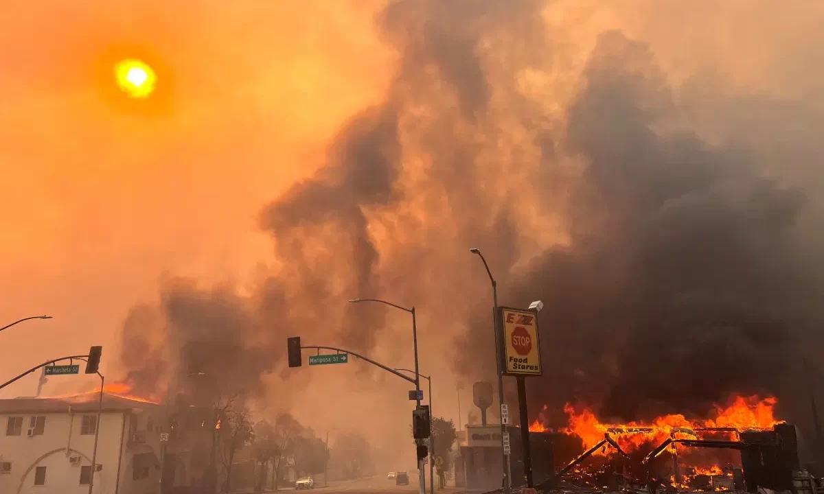 Los Angeles wildfires engulfing celebrity homes