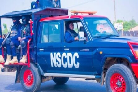 NSCDC arrests suspects for vandalism