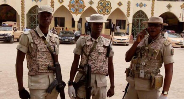 Nigerian Immigration at Border Checkpoint