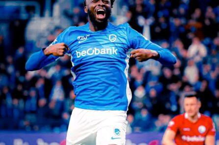 Tolu Arokodare Shines as KRC Genk Crush KAA Gent 4-0 in Belgian Pro League