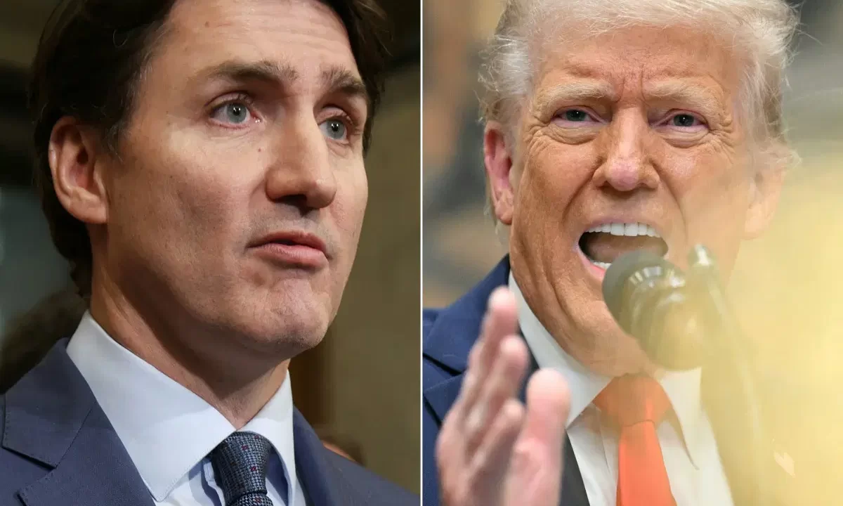 Trump and Trudeau trade war tensions