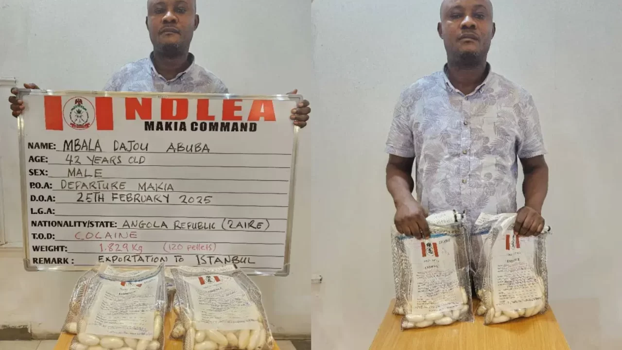 NDLEA cocaine bust Kano airport