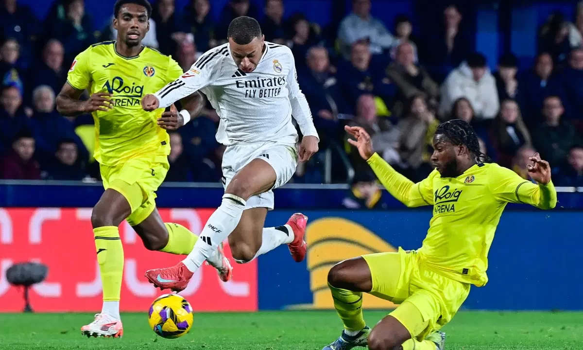 Kylian Mbappe scores twice for Real Madrid vs Villarreal
