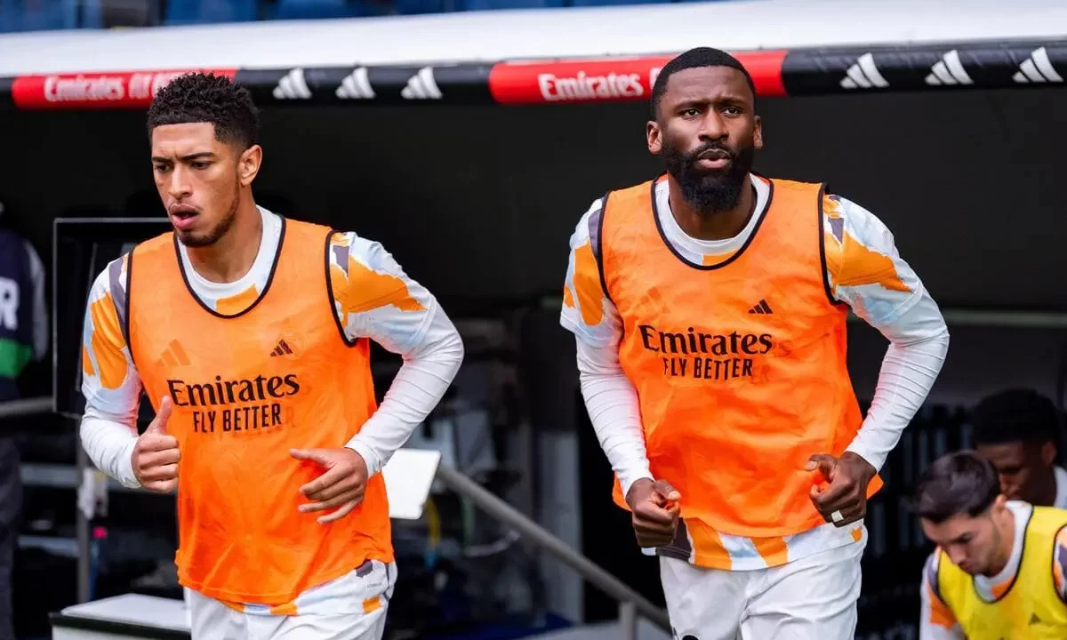 Bellingham Rudiger training ground fight Real Madrid vs Arsenal