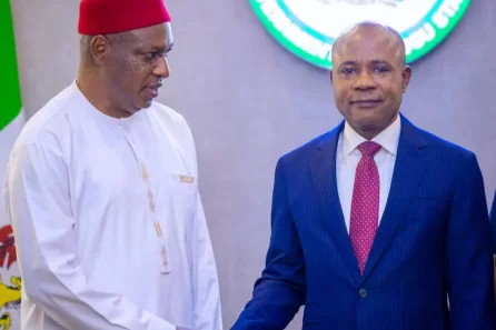 Governor Peter Mbah welcomes Chijioke Edeoga to PDP