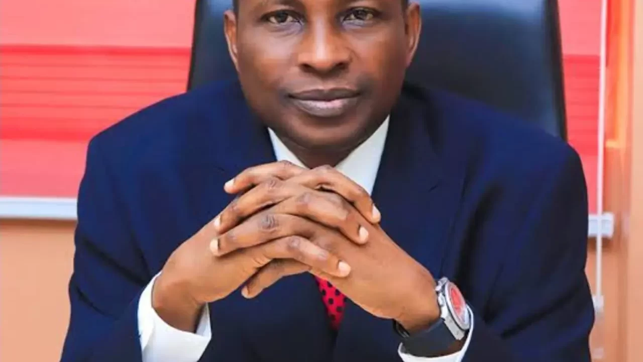 EFCC chairman Olukoyede addressing NASS on unexplained wealth law